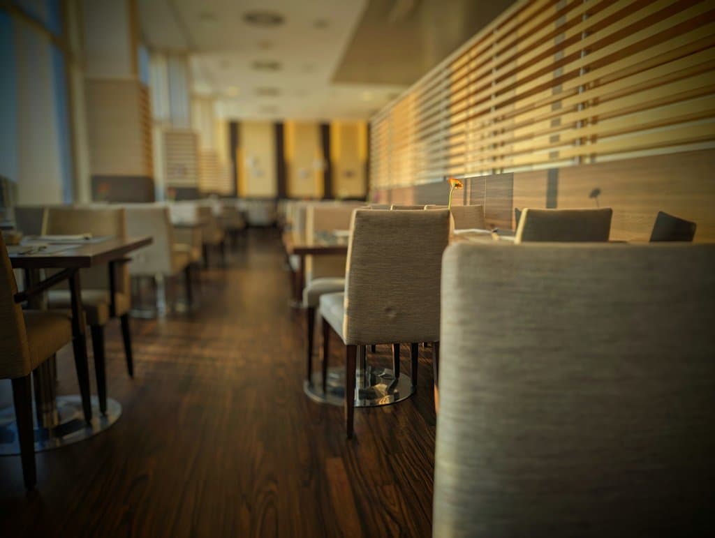 Allein am letzten Morgen des JoomlaDay im Speisesaal